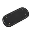 3PCS Oval Tote Bag Bottom Pads for Crochet DIY Handmade Leather Handbag Purse Base with Holes
