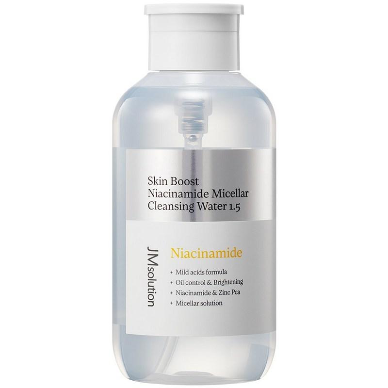 JM Solution Skin Boost Niacinamide Micellar Cleansing Water 1.5, 500ml, 1 pcs