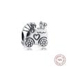 Authentic 925 Sterling Silver Baby Carriage Charm Beads for Jewelry Making Fits Europe Charms Bracelet Perles