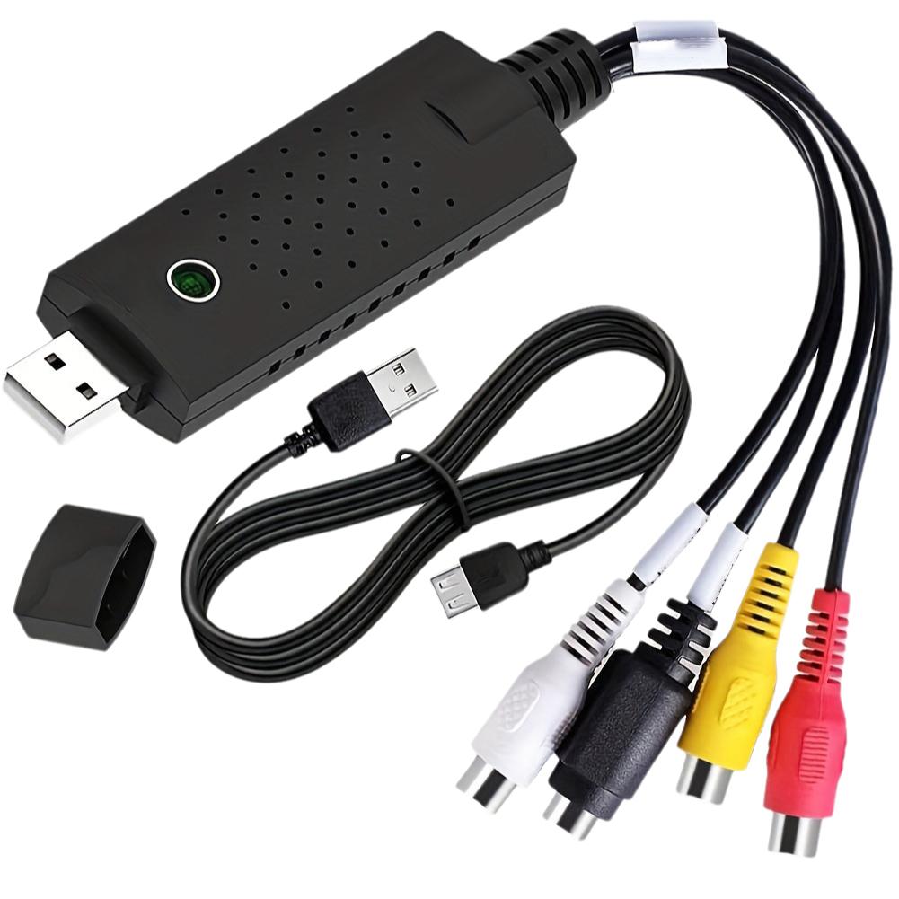Single USB Capture Card Av Signal Converter Monitoring Video One Camera Capture Capture Way Car D8I7
