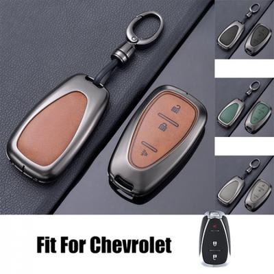Чехол-обложка из сплава и кожи для автомобильного ключа Chevrolet Cruze Trailblaze Malibu Camaro