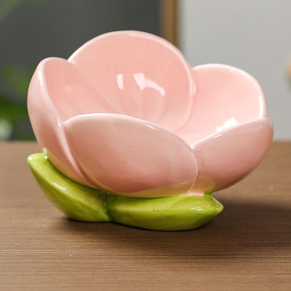 Handmade Tulip Flowers Storage Tray Decorative Flowers Shape Trinket Dish  Women
