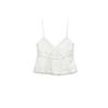Spring New Women's Casual White Suspender Vest Embroider Poplin Short Tube Top Tops 7200041