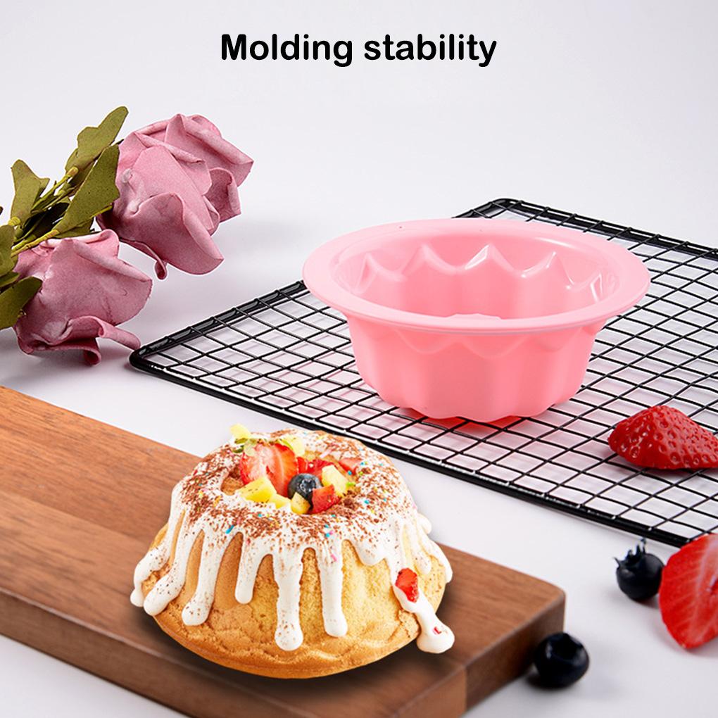 Рифленая круглая силиконовая форма для выпечки, антипригарная мини-форма, термостойкая, тыквенная, десертная, кексы, домашняя свадьба