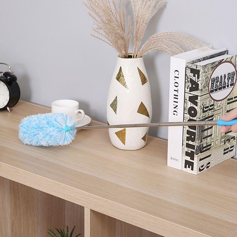 Сметка для удаления пыли Съемная с выдвижной ручкой Щетка для паутины Чистящая микрофибровая щетка Волшебная щетка для пыли