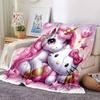 1 шт. одеяло Единорог Hello Kitty Легкий фланелевый плед для дивана кровати путешествий кемпинга гостиной офиса дивана кресла