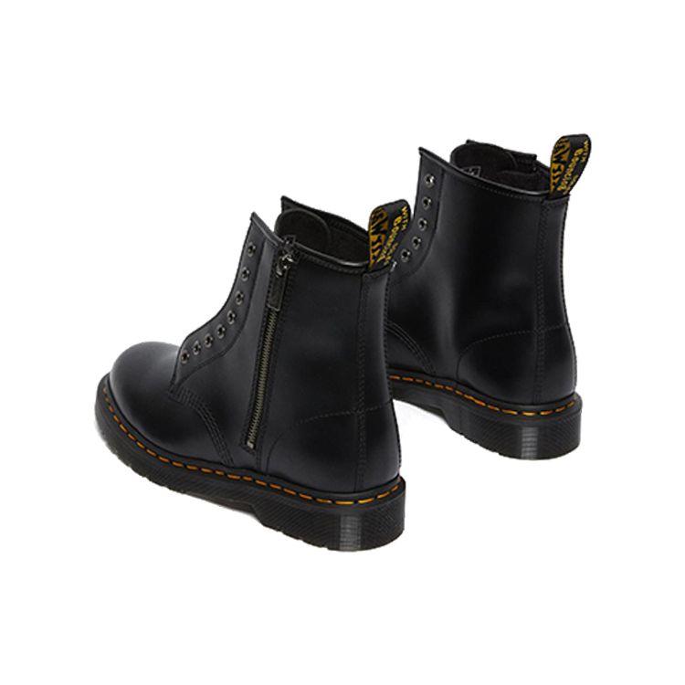 Dr. Martens 1460 Round Toe Zipper Short Boots Unisex Boots Black 26731001