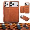 Роскошный ретро флип-чехол-книжка из кожи для iPhone 17 Pro 16 15 14 13 Pro Max 17Air 16E Тонкий чехол с магнитным держателем для карт