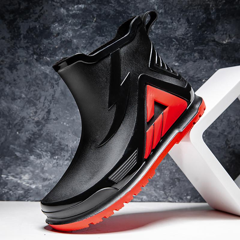 Мужская рабочая обувь для повара, водонепроницаемые маслостойкие кухонные рабочие ботинки для повара, нескользящие непромокаемые ботильоны, мужская защитная обувь для отеля, ресторана