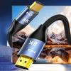Кабель HDTV 2.1 8K 60Hz Поддерживает 48 Гбит/с Штекер-Штекер Плетеный Кабель для Телевизоров Мониторов Проекторов Игровых Консолей Устройств
