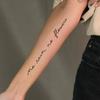 Нежный заживляющий английский текст, переводная тату-наклейка, тонкие линии, простое и продвинутое исполнение, водостойкая тату-наклейка с текстом на руку