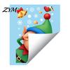 Reusable Christmas Scene Stickers Window Static Cling, Santa/Reindeer/Snowmen/Elves Print, Waterproof Snowflake Decorations for Windows PVC