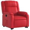 Recliner Chair with Lift Assistance Red Faux Leather