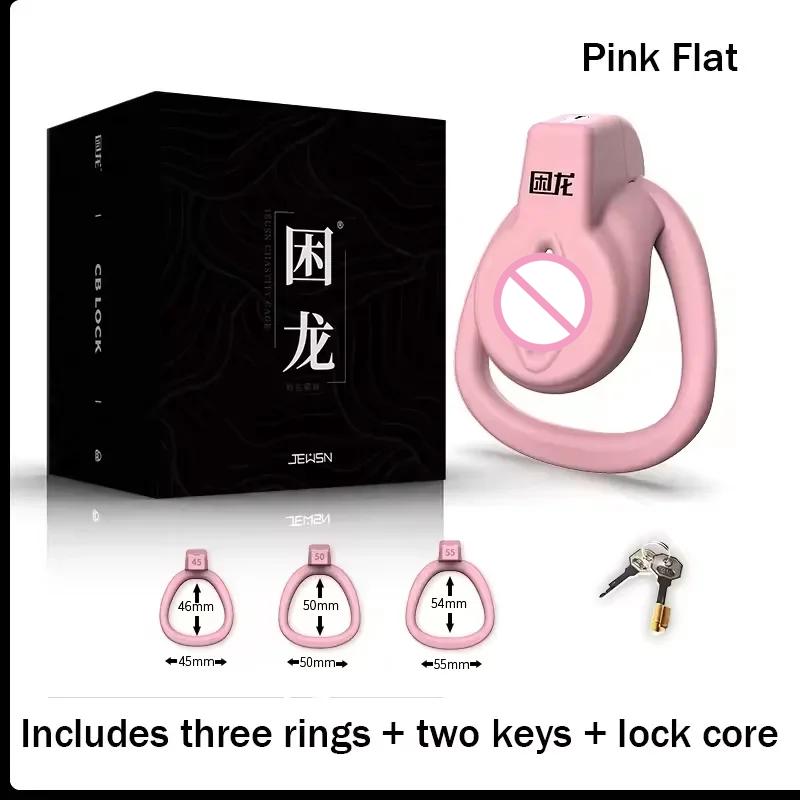 Male Chastity Cage Lightweight Smooth With Key For Men Couples Adult Intimacy Role Play Device