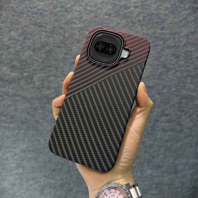 Чехол для Vivo iQOO Z11 Turbo Матовый Жесткий Узор из Углеродного Волокна и Поликарбоната Чехол-крышка Для iQOO 15R Легкий Модный Корпус Телефона