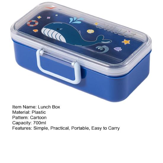 700 мл детский ланч-бокс Bento герметичная коробка для закусок с рисунком без бисфенола А легко переносить детям
