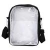 Сумка-кофлэт Ita Bag, Плюшевая сумка для переноски, Прозрачная сумка через плечо, Прозрачная (черный)