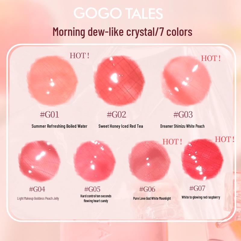 GoGo Tales Полупрозрачный Сияющий Плампинг Блеск для Губ