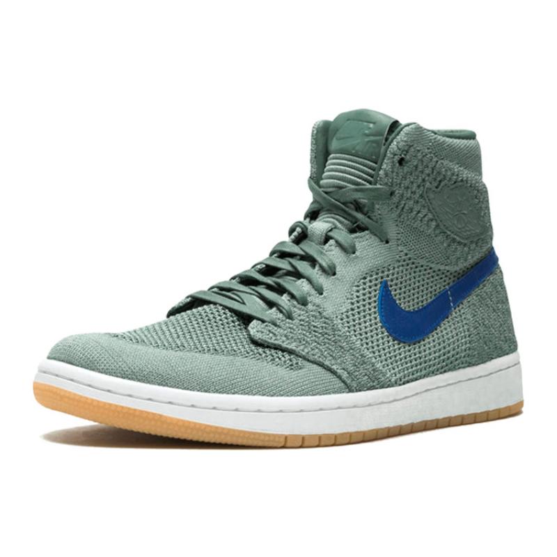 Jordan 1 Retro High Flyknit Глина Зеленый Jordan 919704-333