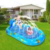 Cute Dolphin Inflatable Sprinkler Pool for Kids 170 * 101cm/ 67 * 40in Large Splash Water Playing