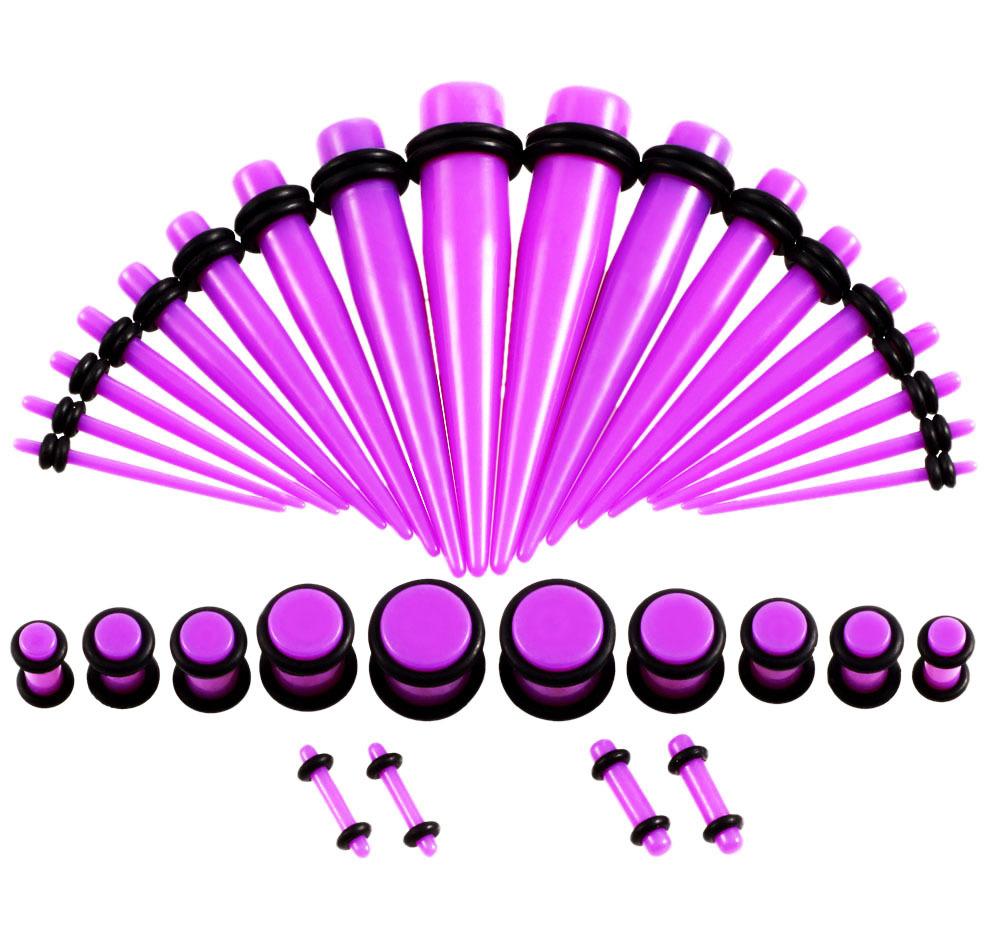 36 шт. силиконовые ушные манометры с конусом и вилкой для растяжки, наборы для туннельного пирсинга, украшения для тела