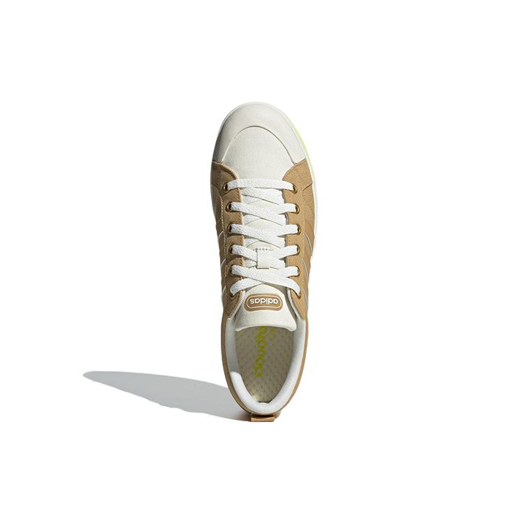 adidas Neo Bravada Повседневные Прочные Нескользящие Низкие Кеды для Скейтборда Унисекс Коричневый Желтый GY9682