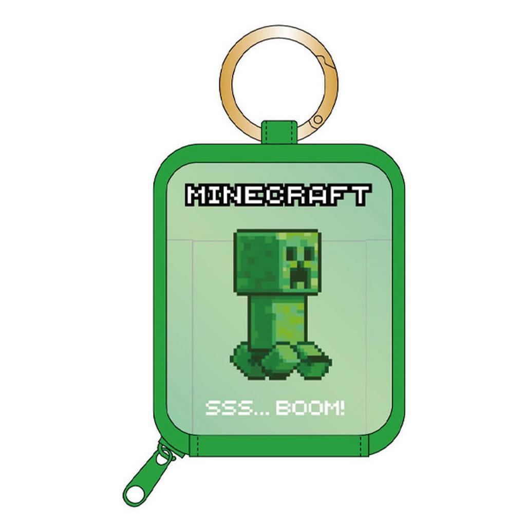 K Company Minecraft Mini Pouch with Carabiner Creeper X W7 X CKMN1-MCT-CP H8.7 D4.7cm