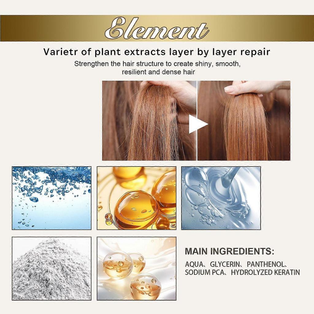 Keratin Hair Essence Spray, Hair Repair To Improve Dry Curly Frizz Pomade Essence