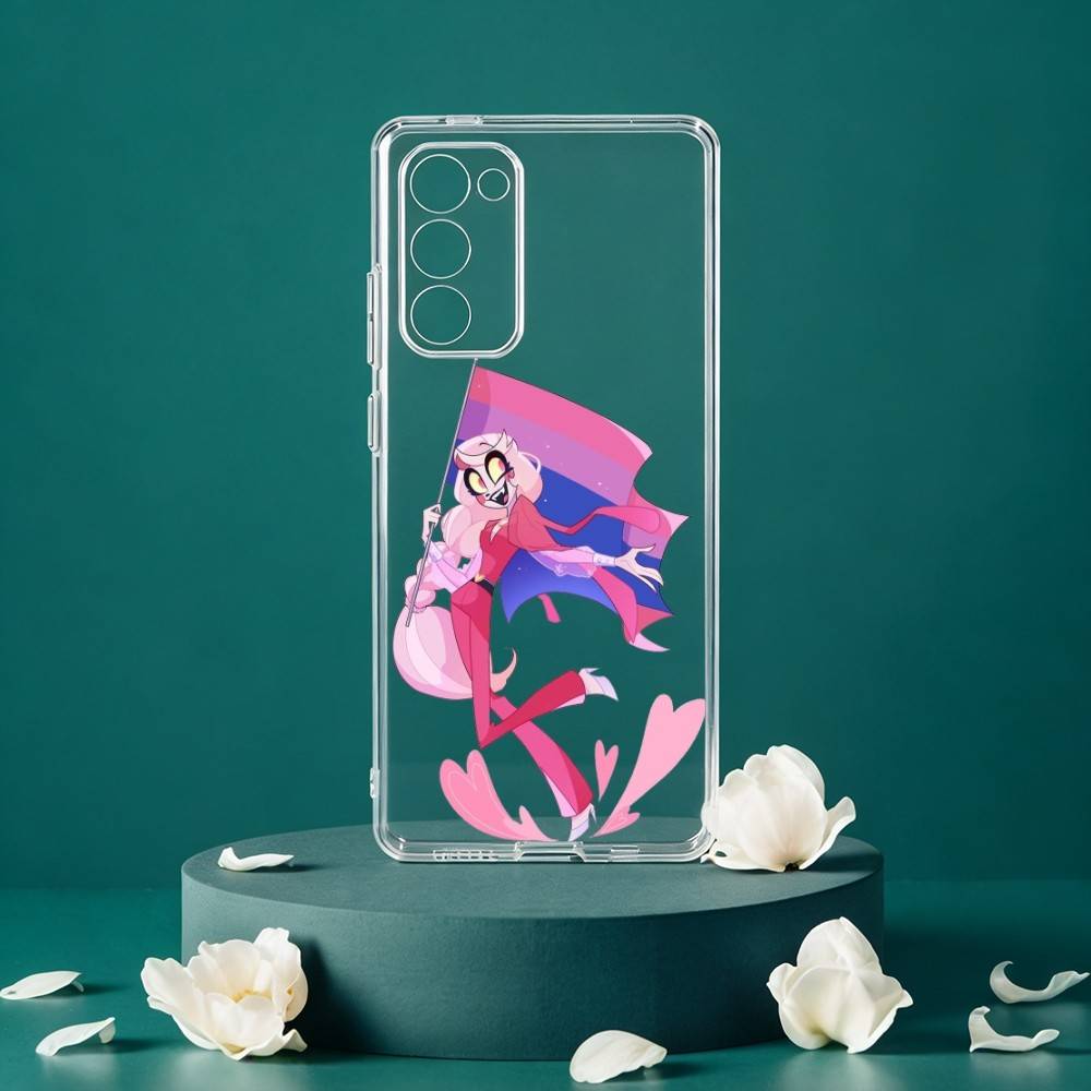 Чехол для телефона Charlie Morningstar H-Hazbin H-Hotel для Samsung Galaxy S24 S25 S23 S22 S21 Plus S24 S25 Прозрачный чехол