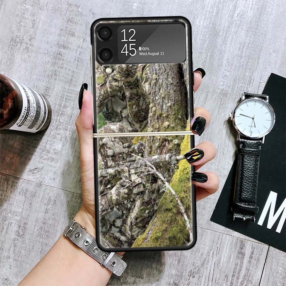 Camouflage Military Cases For Samsung Galaxy Z Flip 4 5 6 7 3 Z Flip7 Flip6 Flip4 Flip5 Flip3 5G Hard Shockproof Fundas Cover Ga