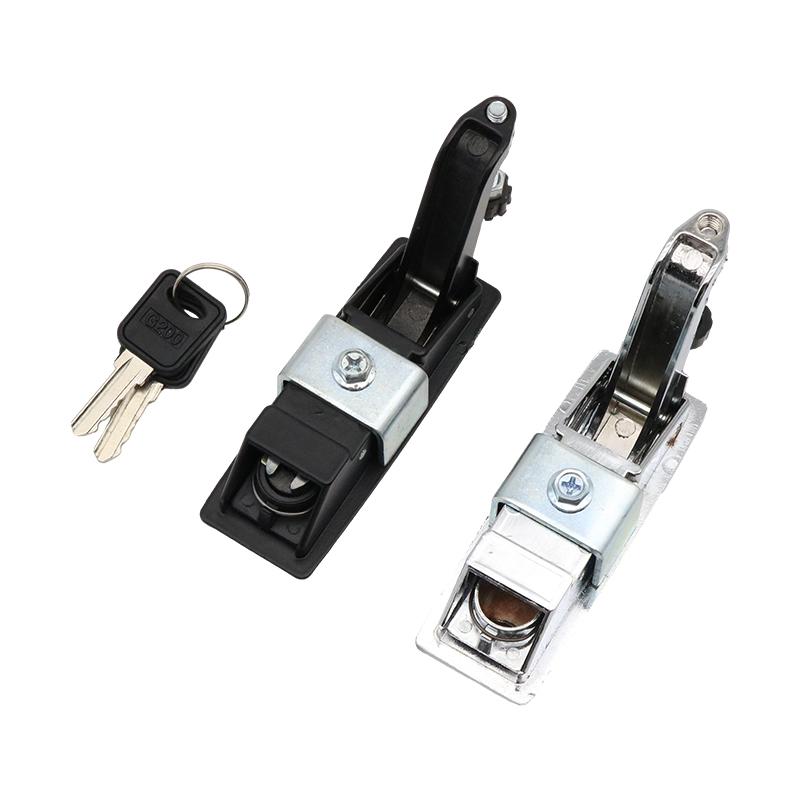 Premium Zinc Alloy Flat Lock with Push-Button Spring Mechanism for Mechanical Equipment, Cabinet Doors, and Electrical Boxes