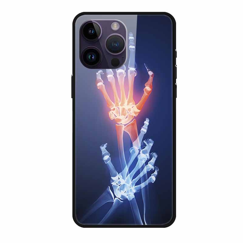 Закаленное Стекло Чехол Для iphone 15 Pro Max Чехол Жесткое Стекло Задняя Крышка Мягкий ТПУ Бампер Для iphone 16 Pro Max Чехол для Телефона 16Pro Max