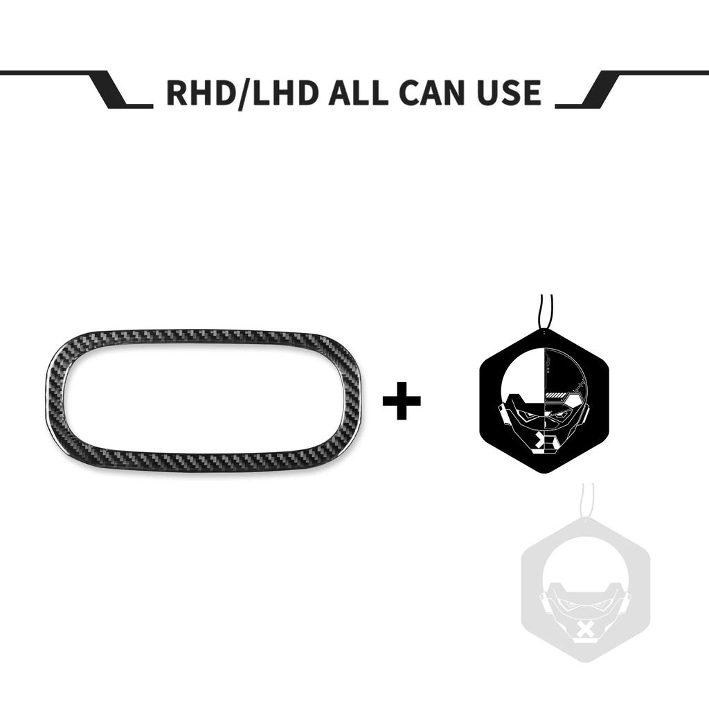 For Benz Smart 453 Fortwo 2016-2024 Carbon Fiber Air Conditioner Control Switch Frame Adjustment Trim Cover Decoration Sticker
