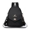 Women's High-End Embroidered Kangaroo Oxford Cloth Backpack for Travel