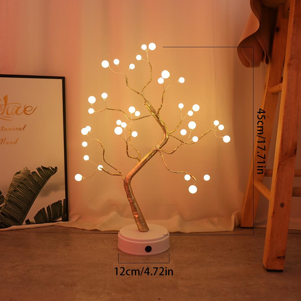 Светодиодный ночник Мини Рождественская елка Медная проволочная гирлянда Лампа для детей Украшение для дома Спальня Декор Сказочный светильник Праздничное освещение