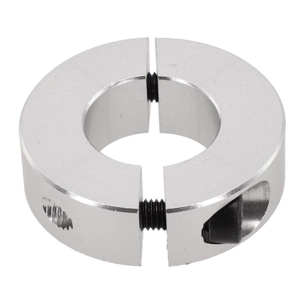Двойное разъемное зажимное кольцо Сменный стопорный хомут для вала Серебристый