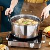 Stainless Steel Stockpot Binaural Handle Stewed Pot Cookware Soup Pot  Noodles