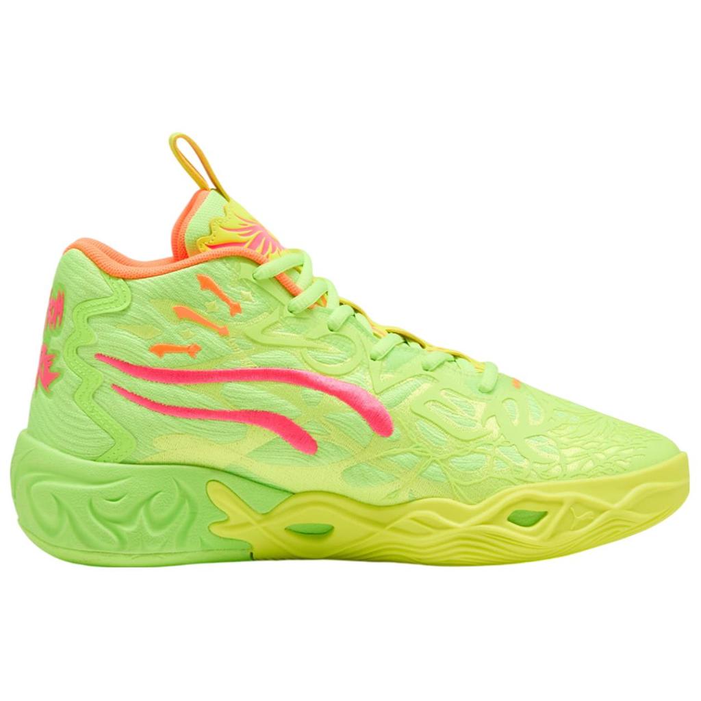 Puma Кроссовки мужские MB.04 Gem зеленые, желто-зеленые, блики 311421-01