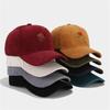 Valentine's Day Fashion Rose Embroidery Corduroy Baseball Cap