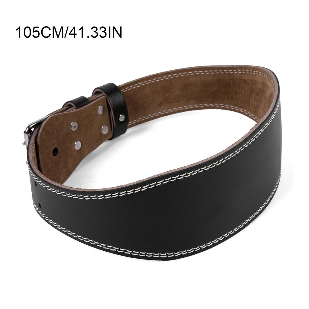 Leather Gym Fitness Buckle Weightlifting Belt Waist Belts for Squats Dumbbell Training Bodybuilding Lumbar Brace Protect
