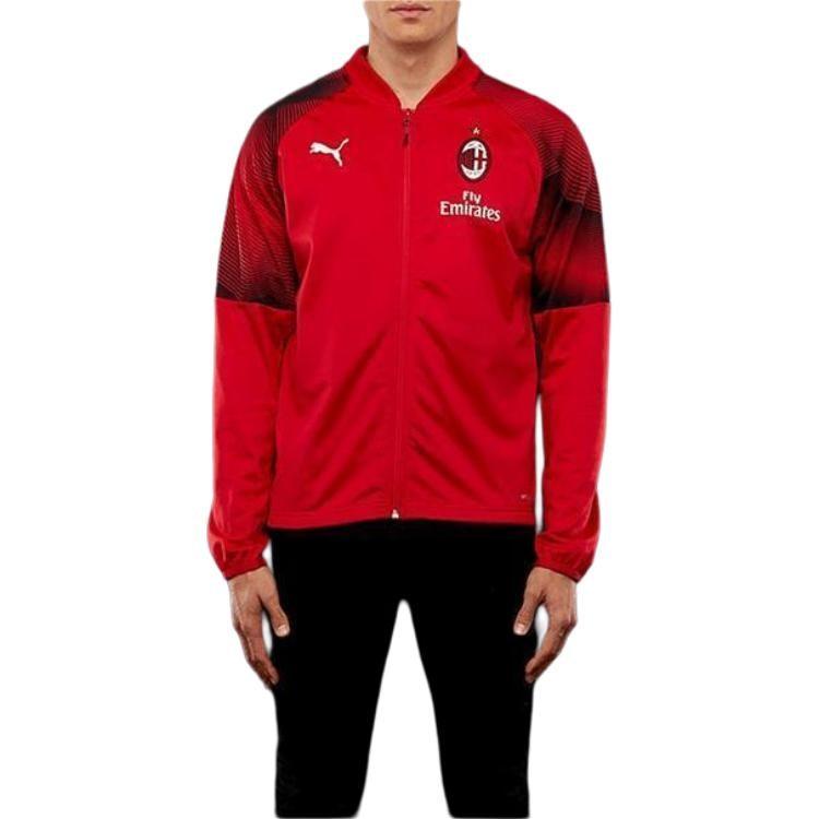 Puma Куртки Acmilan Мужские Красные С Бейсбольным Воротником Умеренные Другие 754864-02