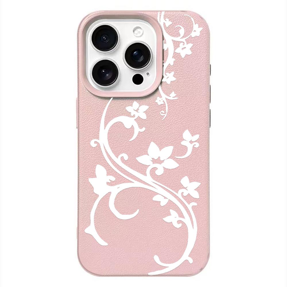 Чехол для телефона с цветочным рисунком для IPhone 17 16 15 Plus 14 13 12 11 Pro Max 17E Air 16e Ударопрочный задний чехол Coque