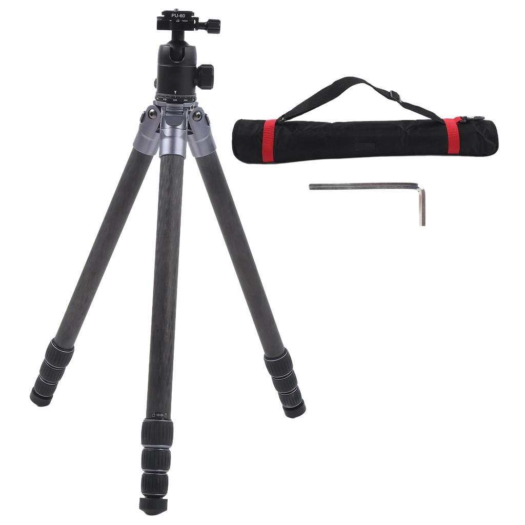 Manbily Camera Tripod Stand Portable Travel Tripod Mount Holder Carbon Fiber Panoramic with Tripod