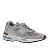 New Balance Grey Logo Detail Round Toe Sneakers U991gl2 Greyd