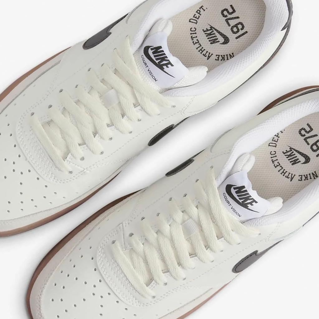 Nike Court Vision Low Allwood Размер Япония FQ8075-133, Белый/Светло-коричневый/Белый/Черный, 22.5см,