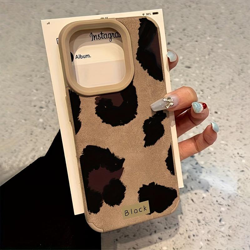 Хэллоуин Новый чехол для телефона с принтом коричневого леопарда для iPhone 17 16 15 14 13 12 11 Pro Max XS XR 16 15 Plus 17 Air Чехол из искусственной кожи