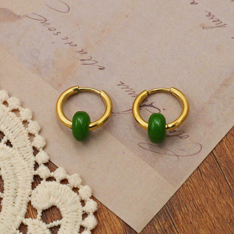 Серьги из титановой стали, серьги-бусины счеты, дизайнерские, с характером, простые серьги-персоналии