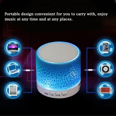 A9 Портативная светодиодная Bluetooth-совместимая колонка U Свет Трещина Диск TF-карта Сабвуфер Музыка