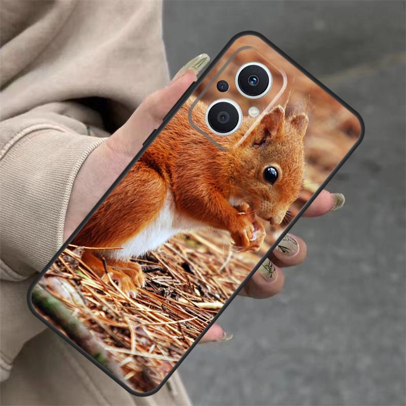Squirrel Cute Animals Case For OPPO Reno 8T 13F 14F 12F 11F 10 12 13 14 Pro 7 8 Lite OPPO Find X8 X6 X9 Pro Cover