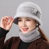 Hat Scarf Two Piece Winter Women's Coldproof Knit Hat Wool Knit Hat